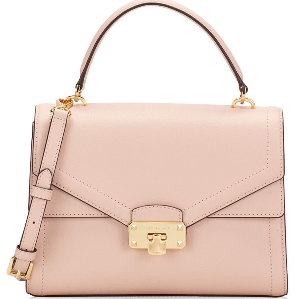 Michael Kors Kinsley Medium Top Handle Satchel w/ Crossbody Strap , Blossom